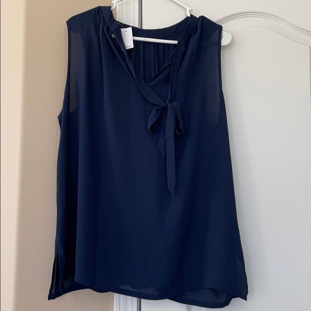 Navy blouse